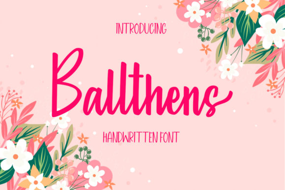 Ballthens Font Review for Modern Campaign Design