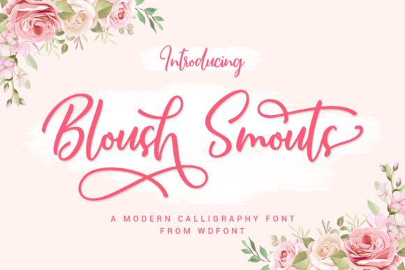 Bloush Smouts Font for Elegant Small Business Branding