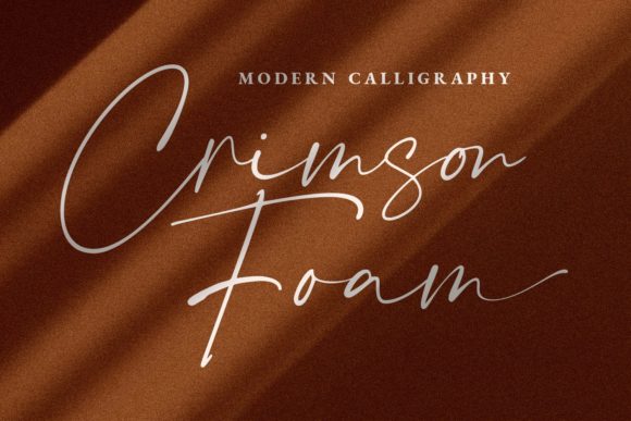 Crimson Foam Font Review for Handmade Product Design