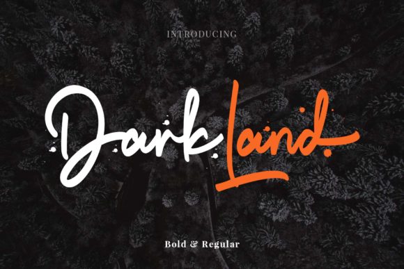Dark Land Font Review: Authentic Handwritten Script for Branding