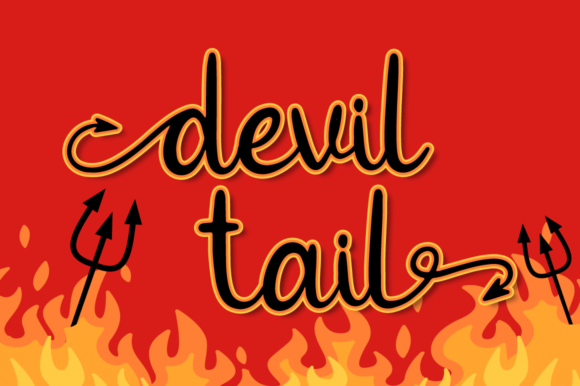 Devil Tail Font: Distinct Handwritten Style for Business Branding