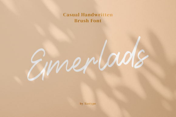 Emerlads Font: Elegant Script Handwritten Type for Crafters