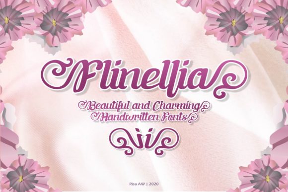 Flinellia Font: Elegant Script Handwritten Branding