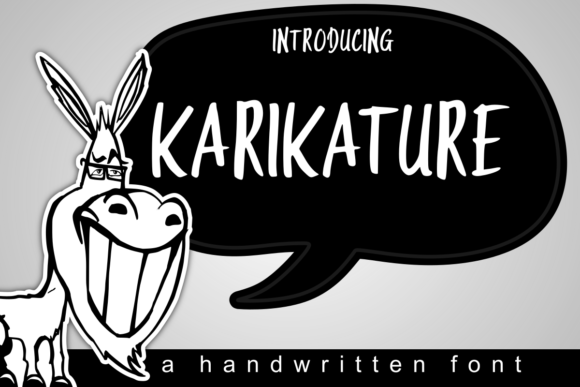 Karikature Font: A Joyful Script Handwritten Typeface for Makers