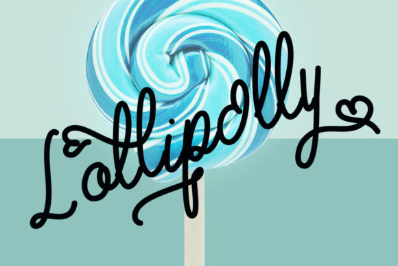 Lollipolly Font: Elegant Script Handwritten Typography for Web Design
