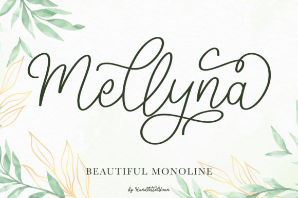 Mellyna Font: Elegant Script Handwritten Typography for Digital Marketing