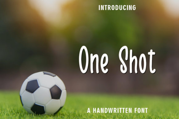 One Shot Font: Casual Script for Campaign Visuals