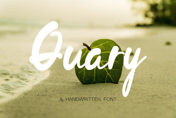Quary Font: Elegant Script Handwritten Typography for Editorial Design