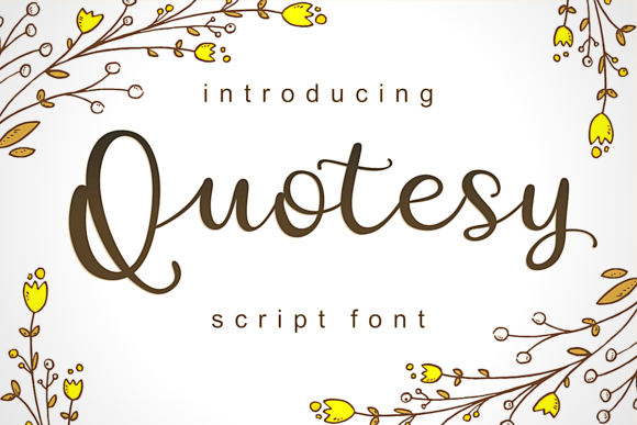 Quotesy Font: Elegant Script for Creative Projects