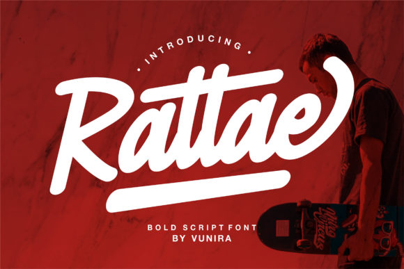 Rattae Font: Bold Handwritten Style for Campaigns