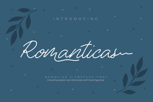 Romanticas Font: A Handwritten Script for Makers