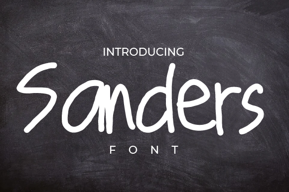 Sanders Font: Elevating Editorial Design with Handwritten Elegance