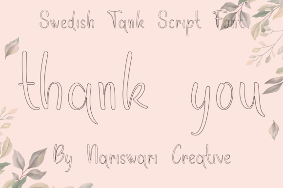 Swedish Tank Font for Elegant Handmade Labels