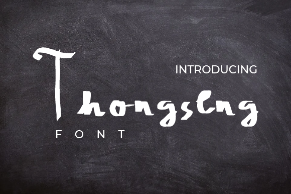Thongseng Font: Cute Handwritten Script for Makers