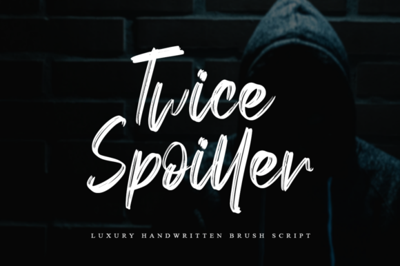 Twice Spoiller Font for Handmade Products and Branding
